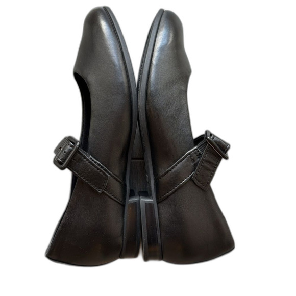 Munro Black Leather MJ Flat Mary Jane Shoes A11-2. Size 8.5M. New without box - Picture 8 of 11